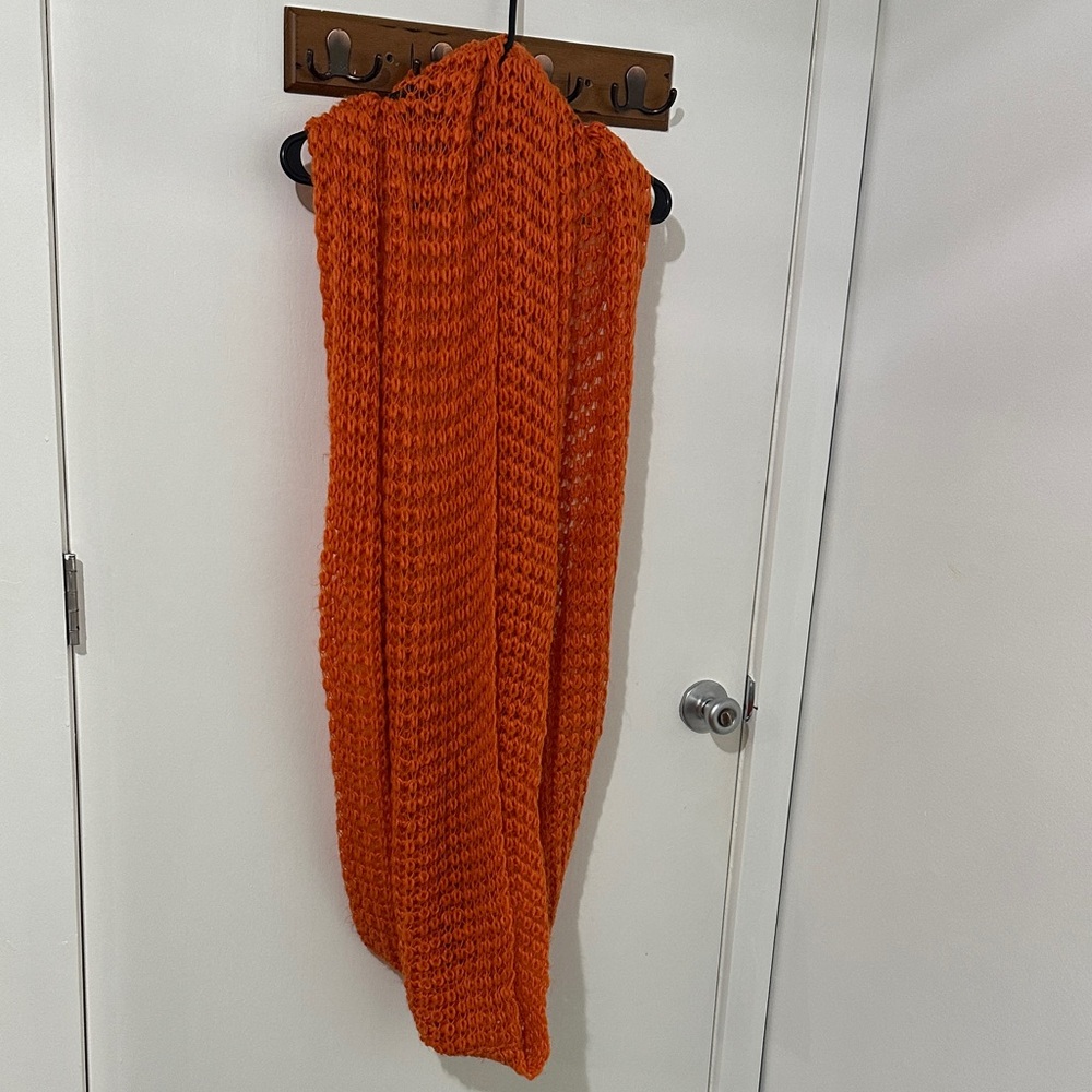 Orange Knit Fall/Winter Scarf